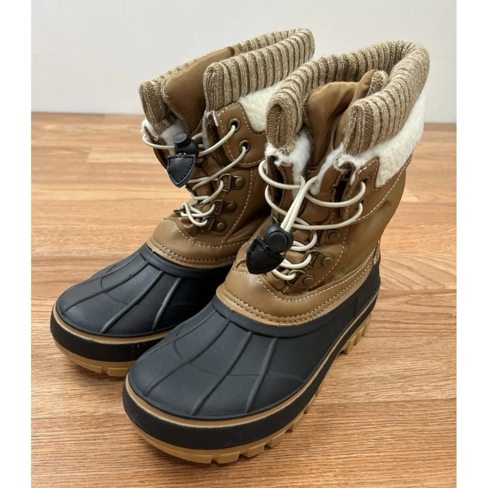 Dream Pairs KMONTE Unisex Kids Winter Snow Duck Boots Waterproof Size 2 NEW‎